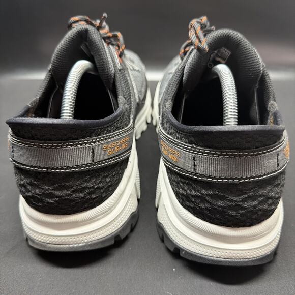 Skechers Summits AT Mens Gray Orange Slip In Sneakers Memory Foam Size 11.5 Wide